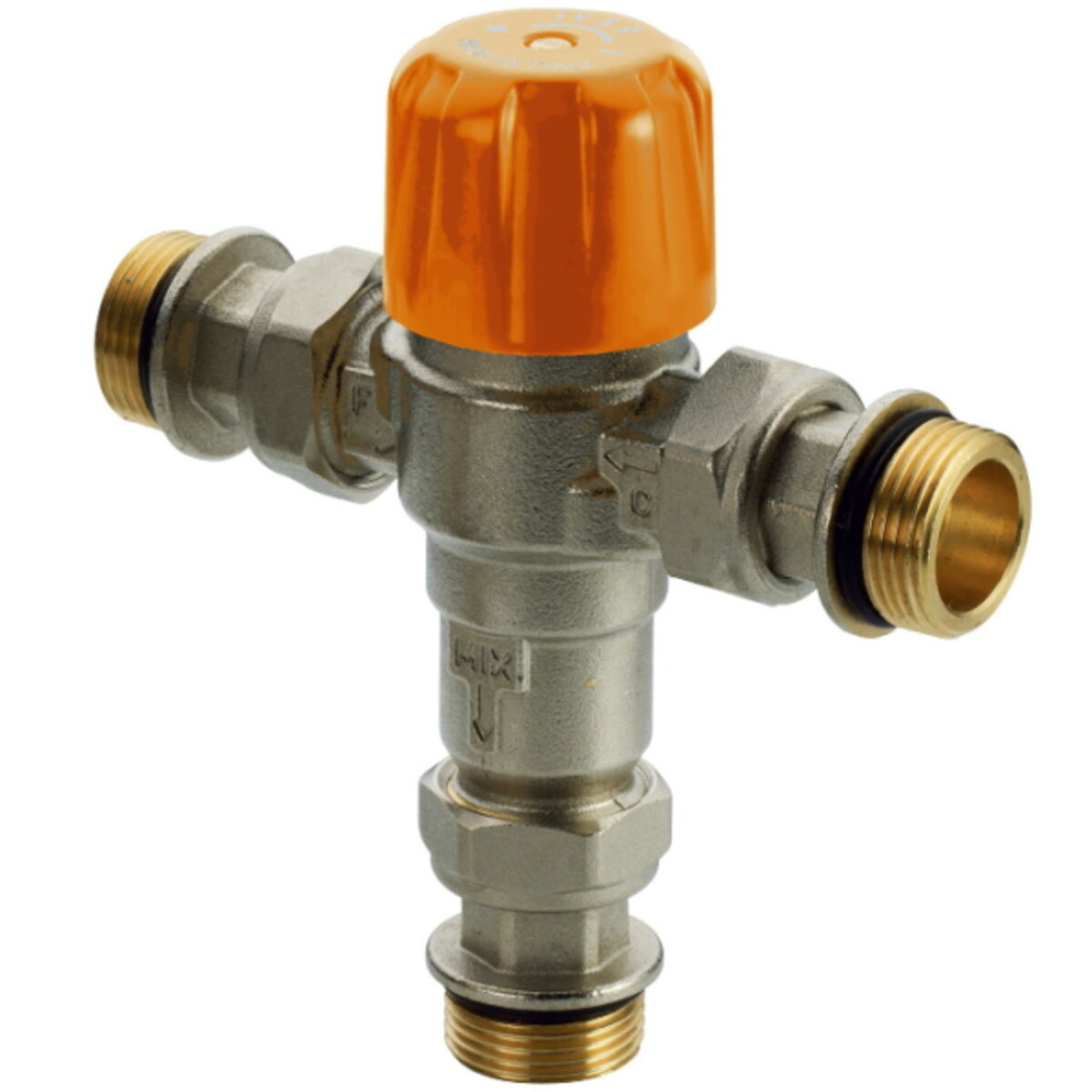 Adjustable thermostatic mixing valve for solar applications 1/2 m