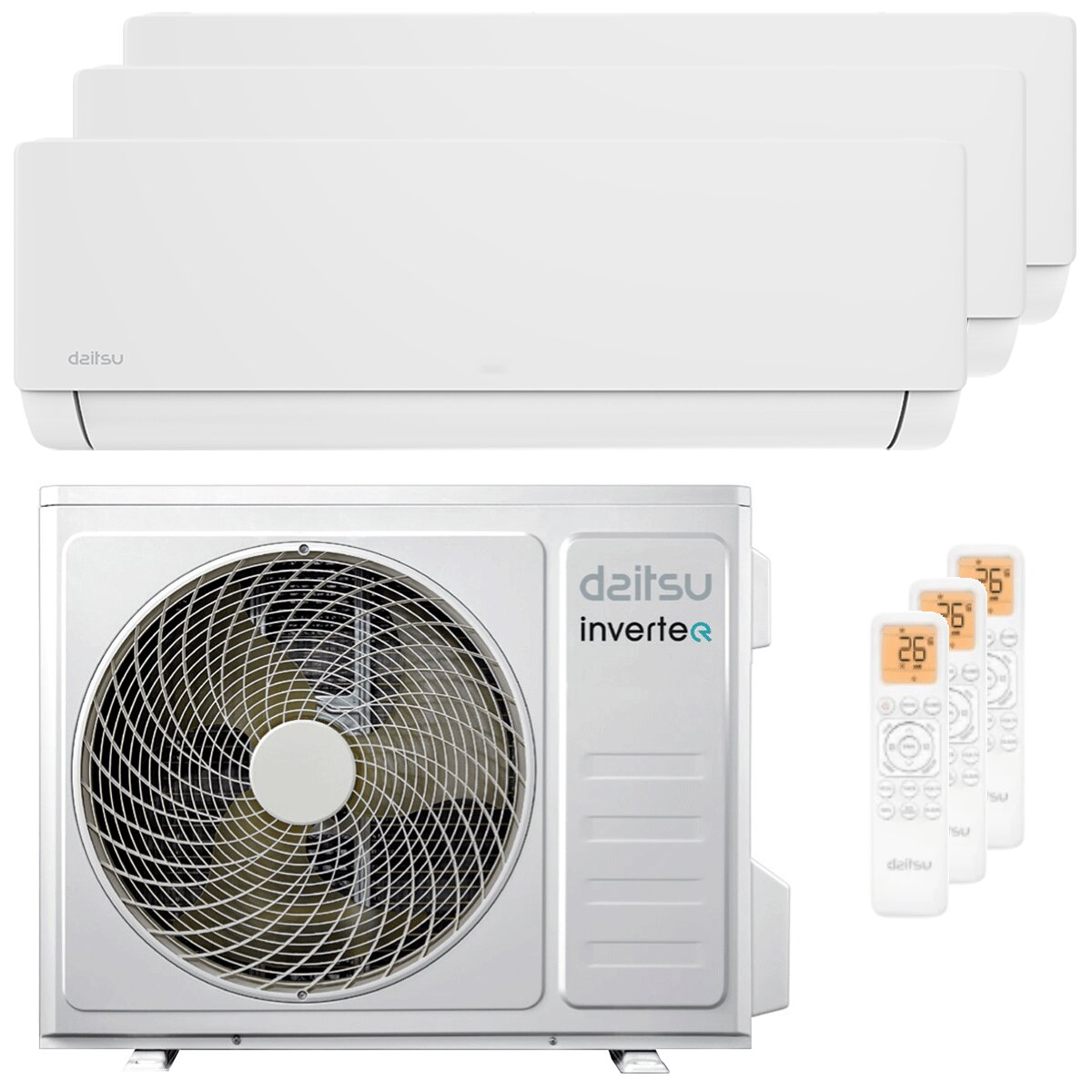 Climatiseur split Daitsu Artic Pro (unité extérieure 7,9 kW) 9000+9000+9000 BTU Inverter A++ avec Wi-Fi (essai) 