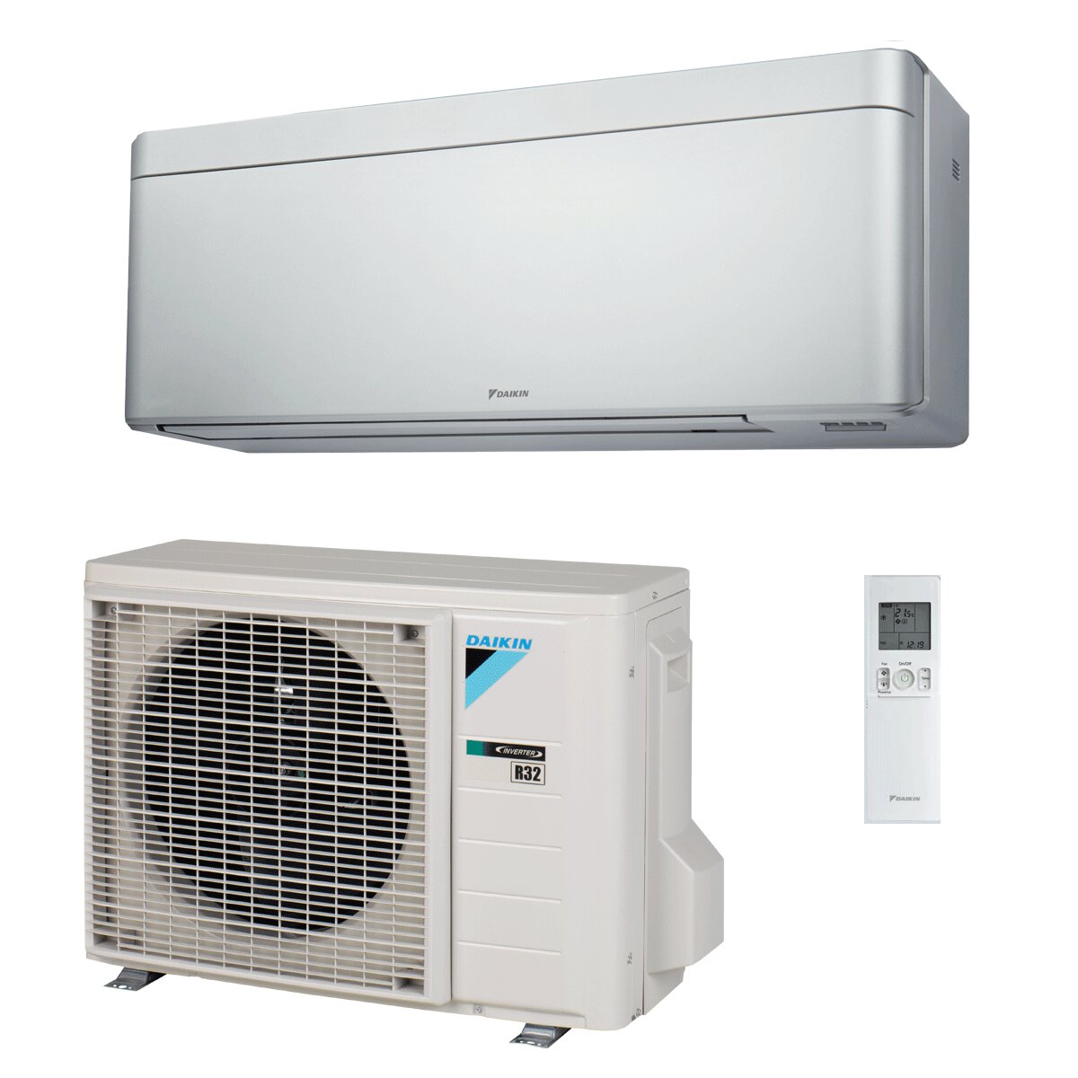 Daikin Stylish Silver Air Conditioner 12000 BTU Inverter A+++ WiFi R32