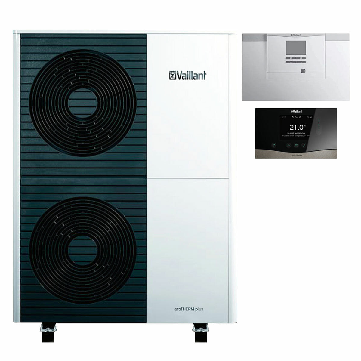 Vaillant aroTHERM plus VWL 125/6 air-to-water heat pump 12 kW 230 V single-phase monobloc R290 A++ high temperature