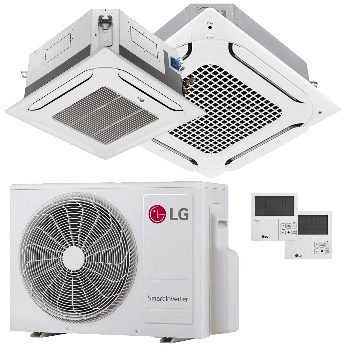 LG Air Conditioner 4-way Cassette LG dual split 9000+24000 BTU inverter A+++ external unit 6.15 kW