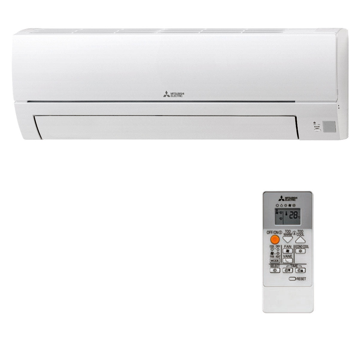 Mitsubishi Electric MSZ-HR trial split air conditioner 9000 + 9000 + 12000 BTU external A ++ inverter 5.0 kW