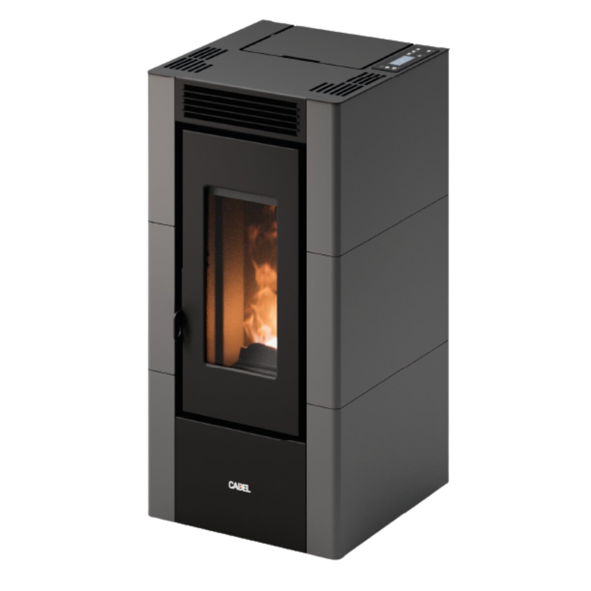 Poêle à granulés Cadel Cristal 6 Air 5,5 kW - WiFi ANTHRACITE