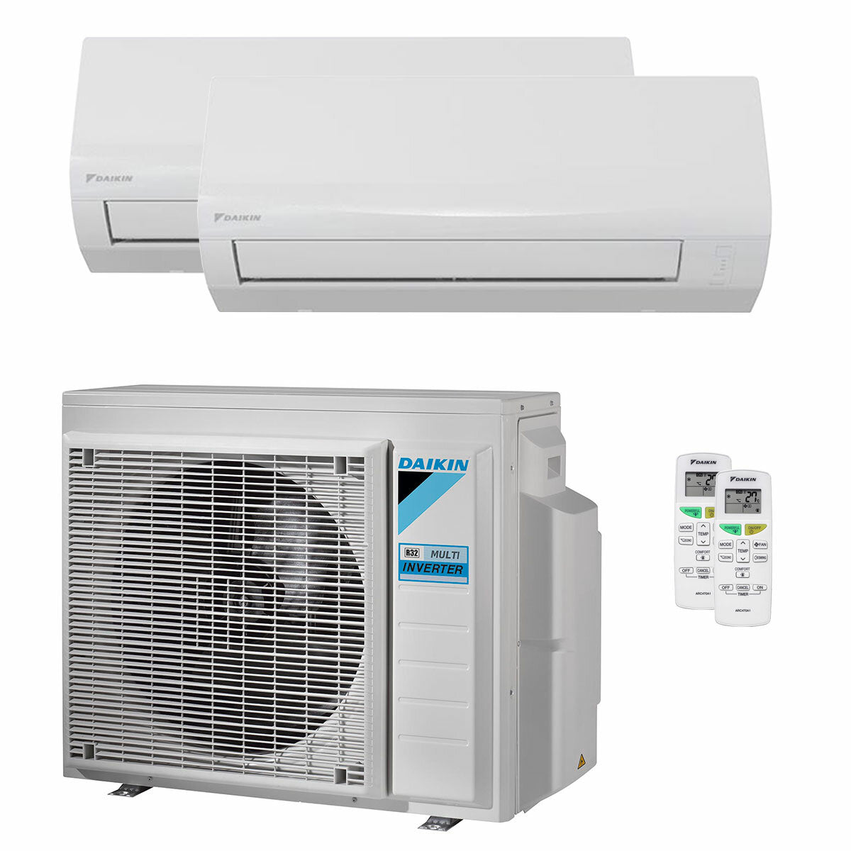 Klimaanlage Daikin Sensira Multi Dual Split 12000+12000 BTU Inverter A++ WLAN Außeneinheit 6,8 kW 