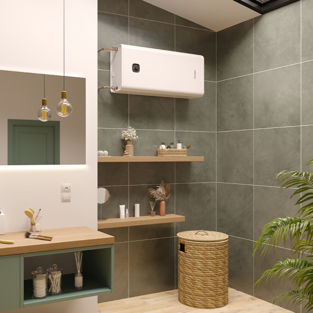 Chauffe-eau électrique vertical/horizontal Atlantic Vertigo Access V25 de 80 litres