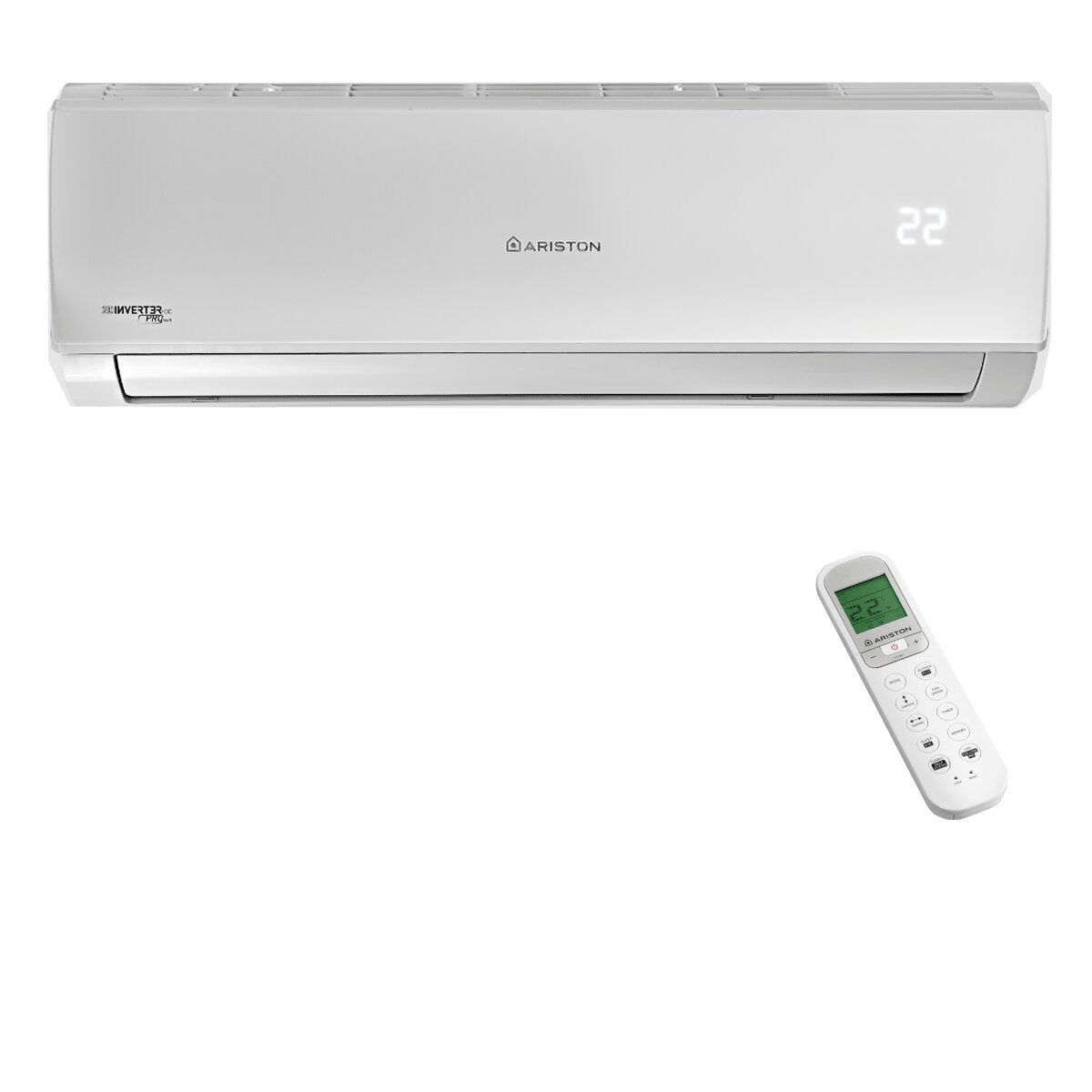 Ariston ALYS R32 dual split air conditioner 9000+18000 BTU inverter A++ external unit 5.3 kW