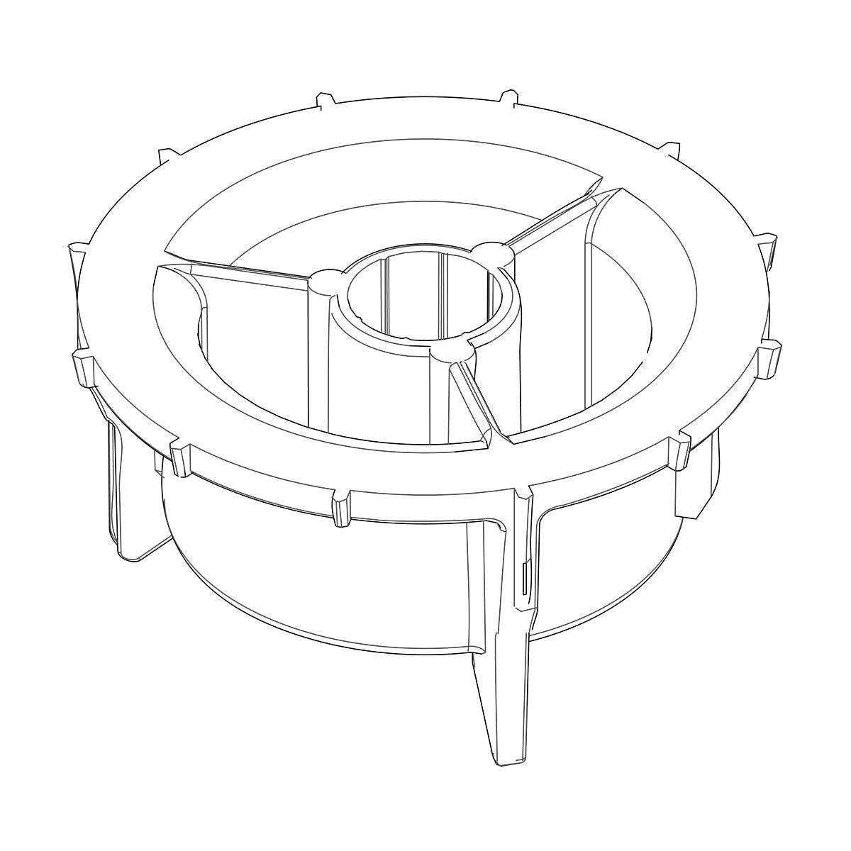 OLI flow reducer for built-in OLI toilet cisterns