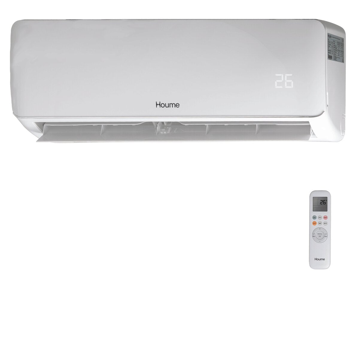 Climatiseur double split Houme Elèa Flow 9000+12000 BTU R32 inverter A++ WiFi unité extérieure 5,3 kW