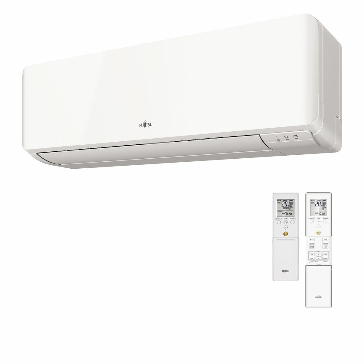 Fujitsu-Klimaanlage KM-WiFi Serie Testsplit 7000+7000+9000 BTU Wechselrichter A+++ Außeneinheit 5,4 kW