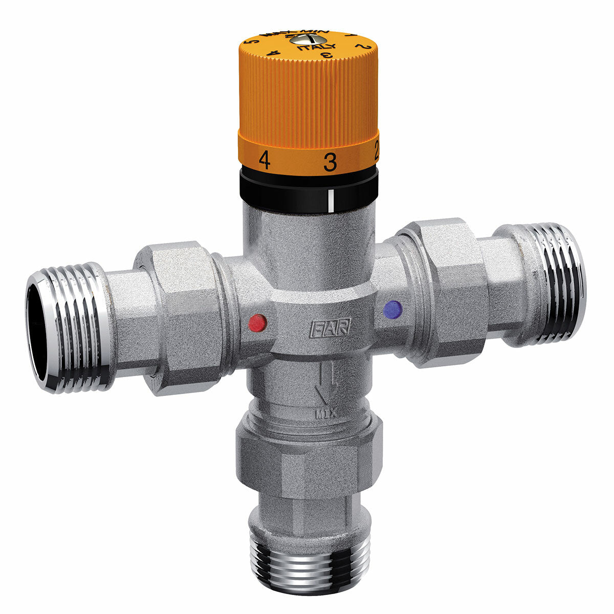 FAR thermostatic mixing valve for solar systems 1”