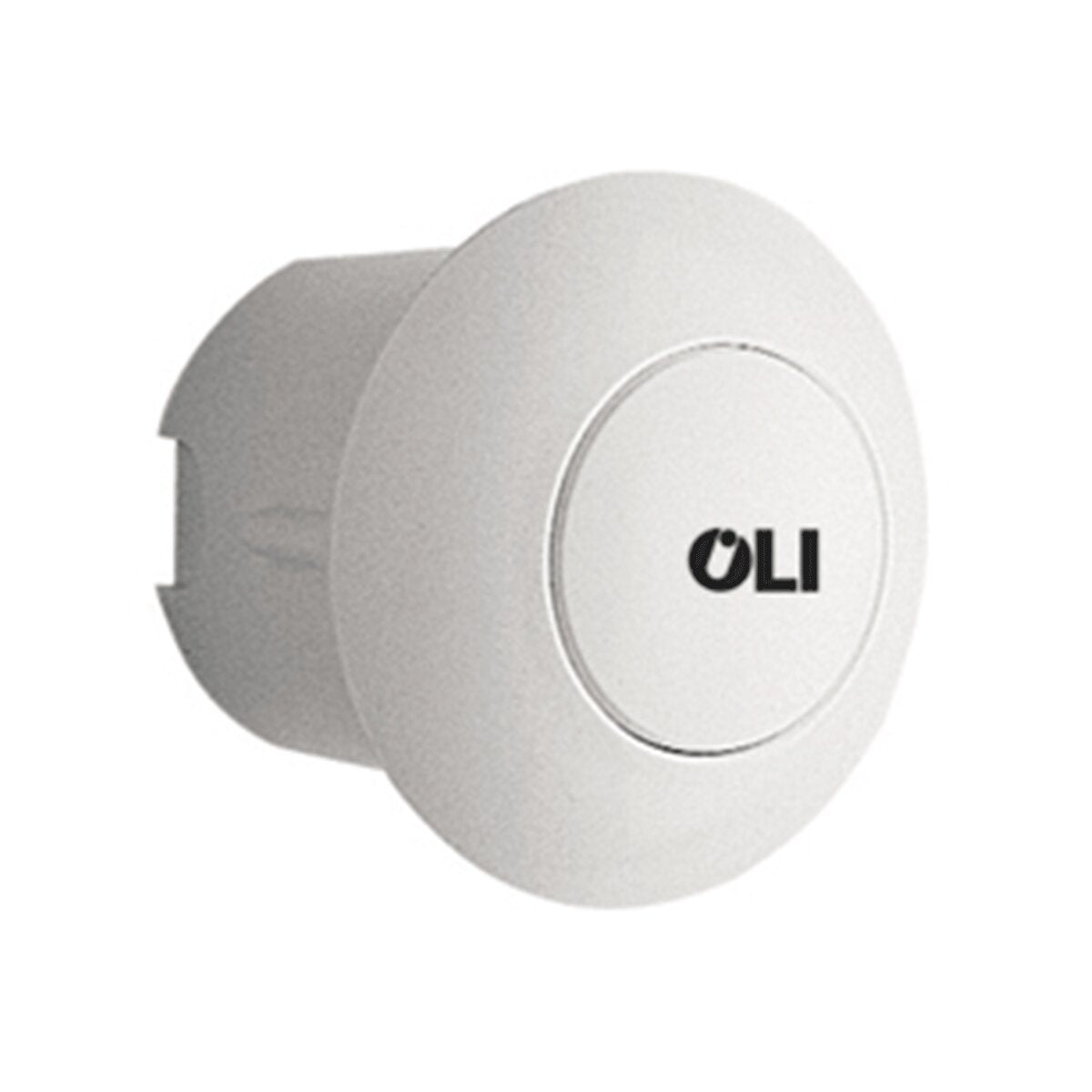 Recessed OLI pneumatic button Ø 90 White