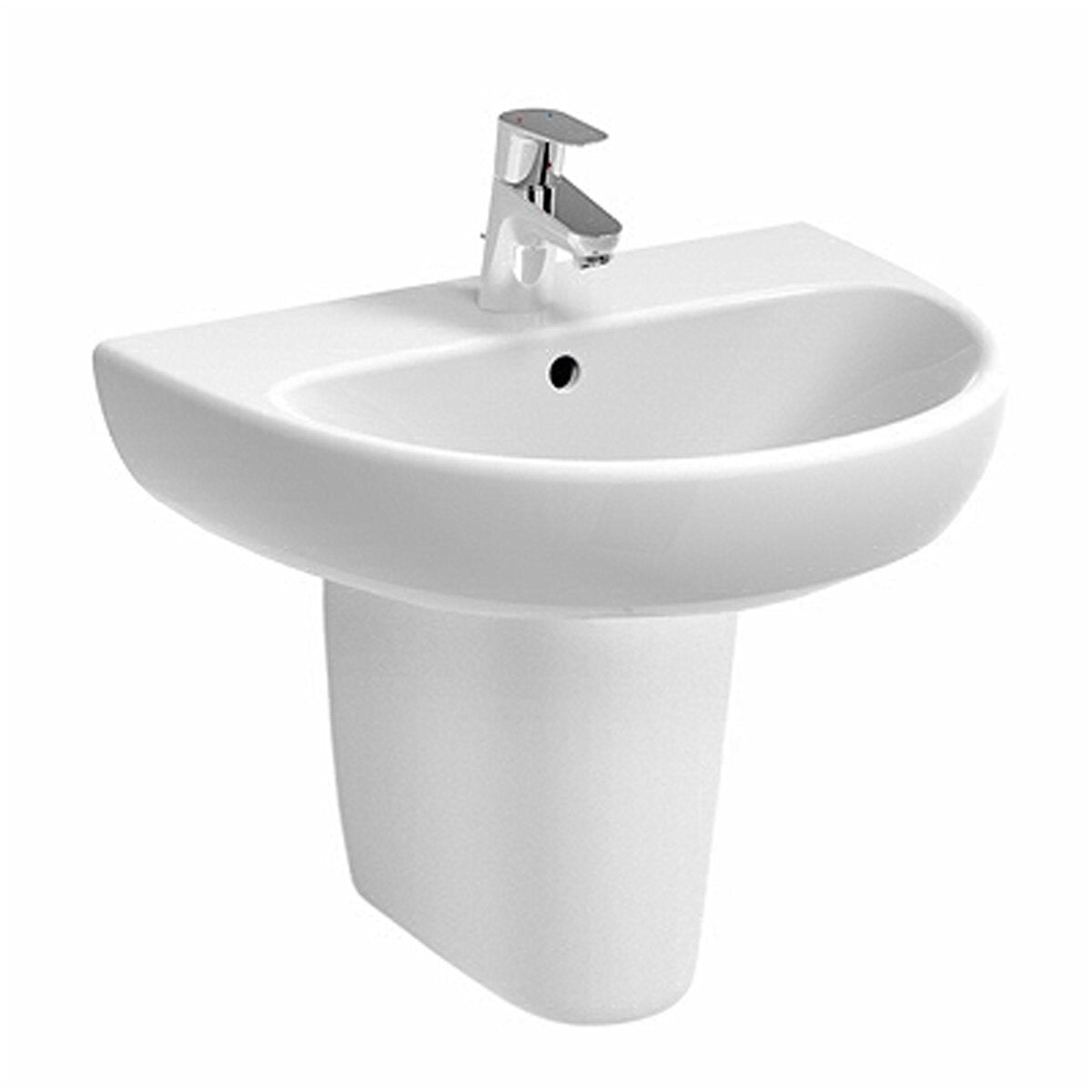 Semi-pedestal for Pozzi-Ginori Selnova Pro washbasin in glossy white