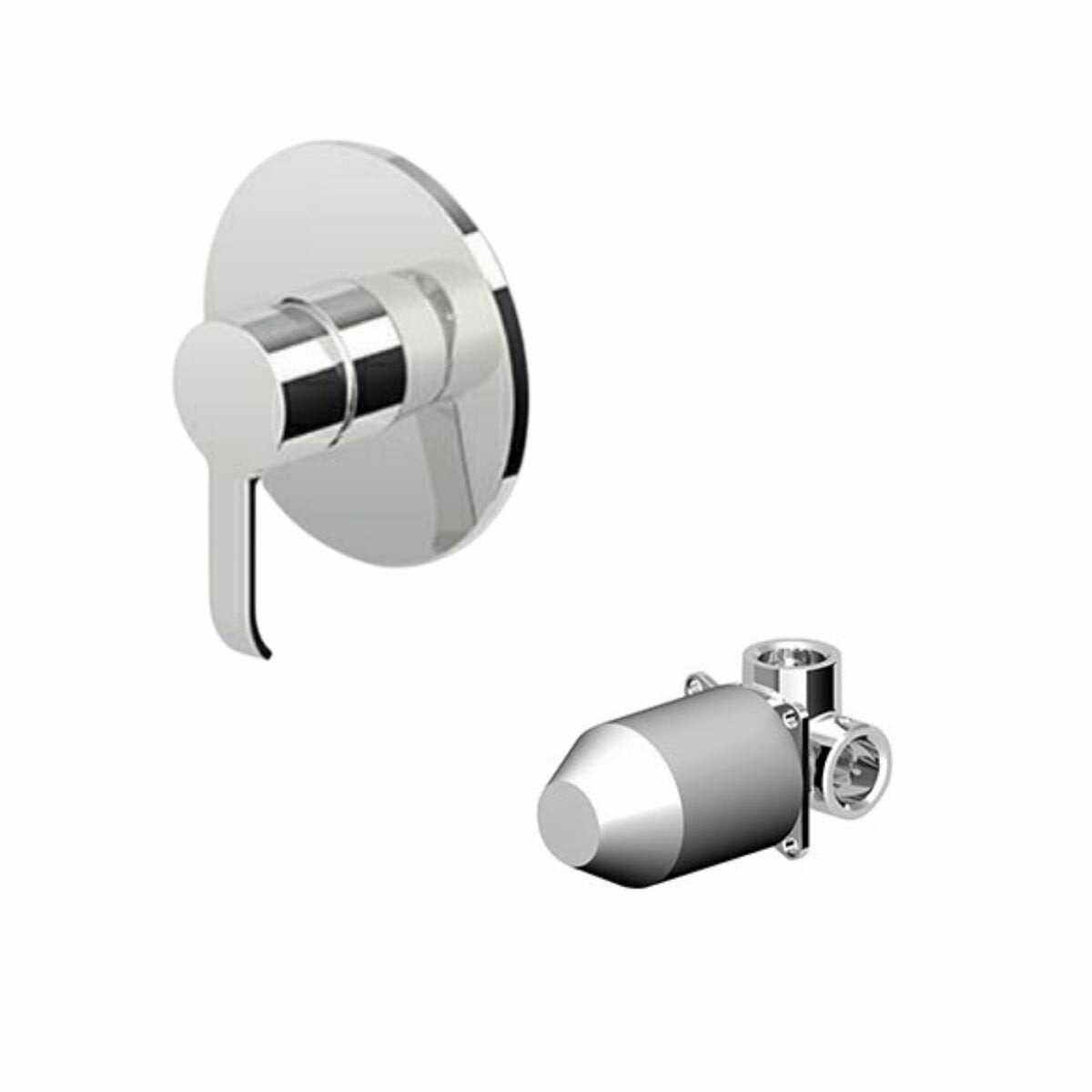 Zucchetti SUP shower mixer set + R99499 built-in body