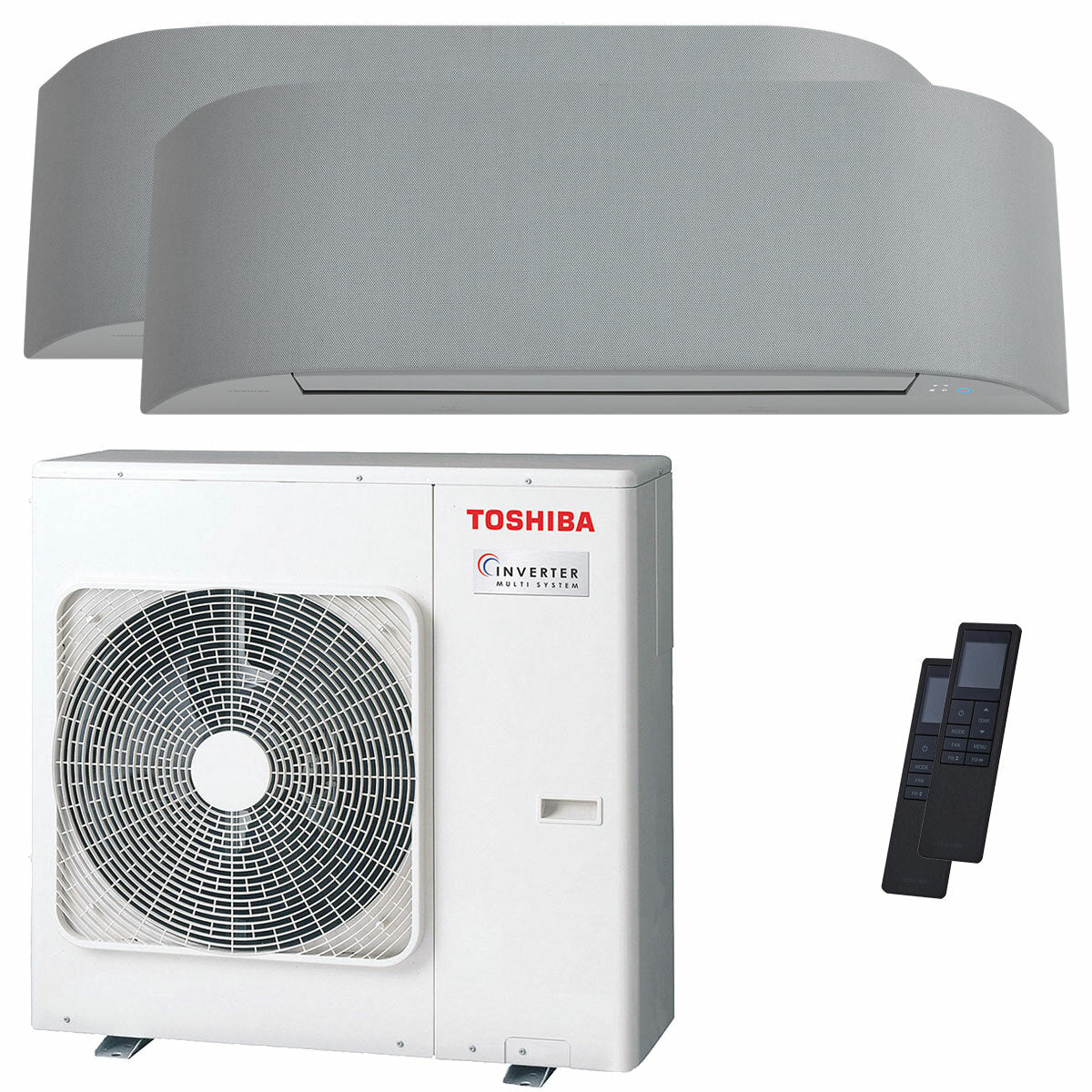 Toshiba Haori dual split air conditioner 16000+16000 BTU inverter A++ wifi external unit 10 kW