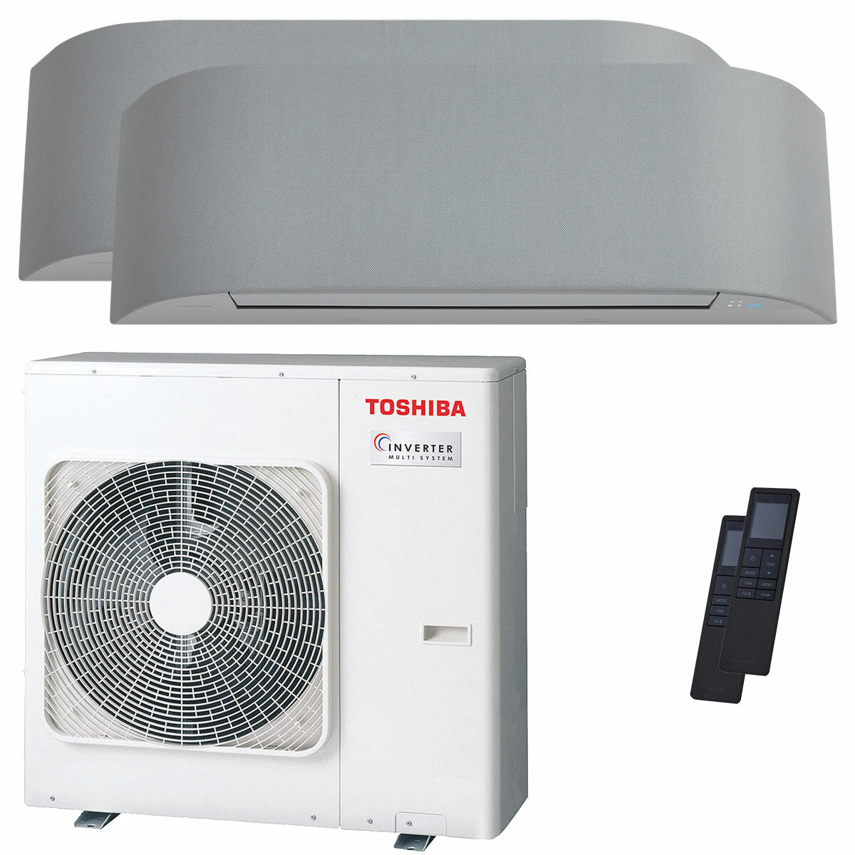 Toshiba Haori Dual-Split-Klimaanlage 16000+16000 BTU Wechselrichter A++ WLAN-Außeneinheit 10 kW 