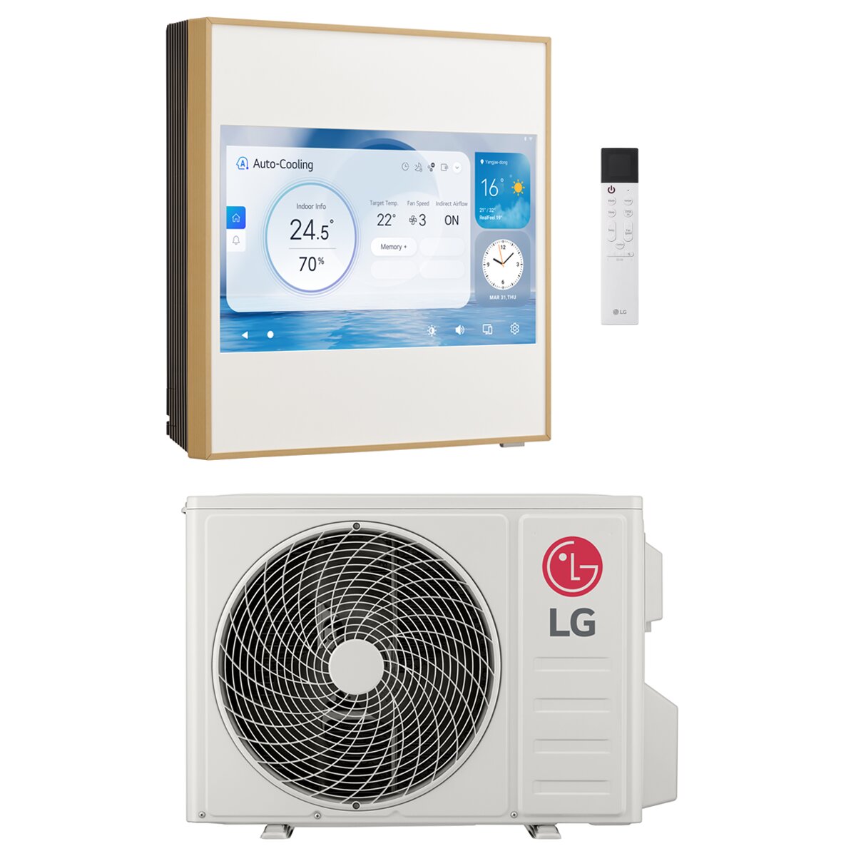 LG ARTCOOL Gallery LCD 9000 BTU R32 Inverter WiFi Air Conditioner A++/A+ 2025