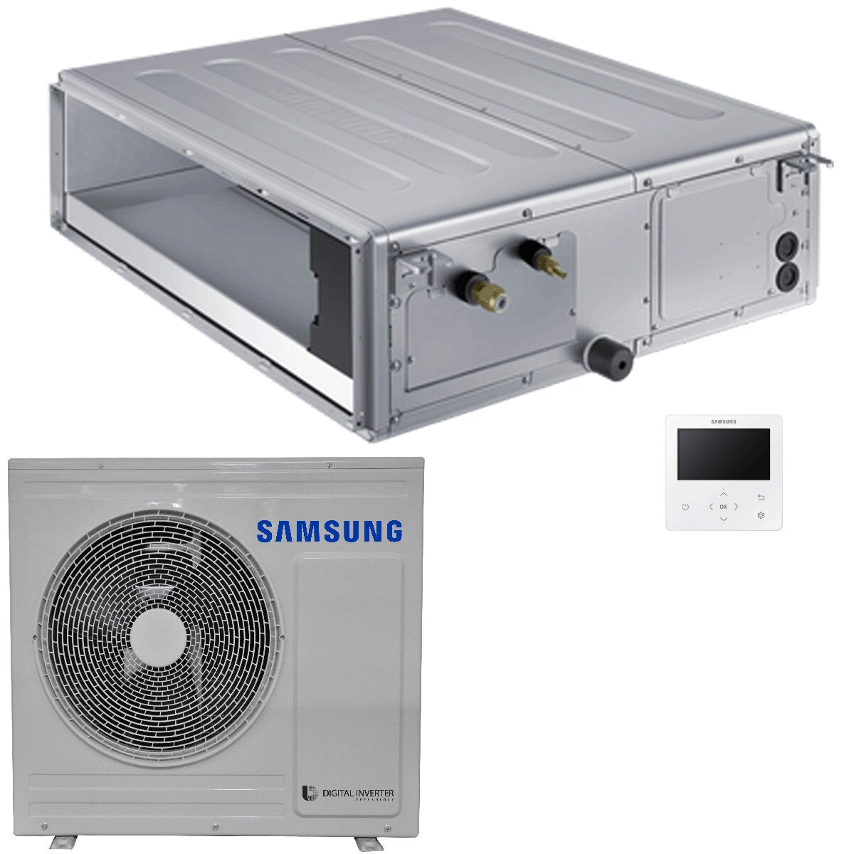 Samsung Kanalklimagerät mittlerer Leistung 24000 BTU Inverter A++ Außeneinheit 6,8 kW gewerblich