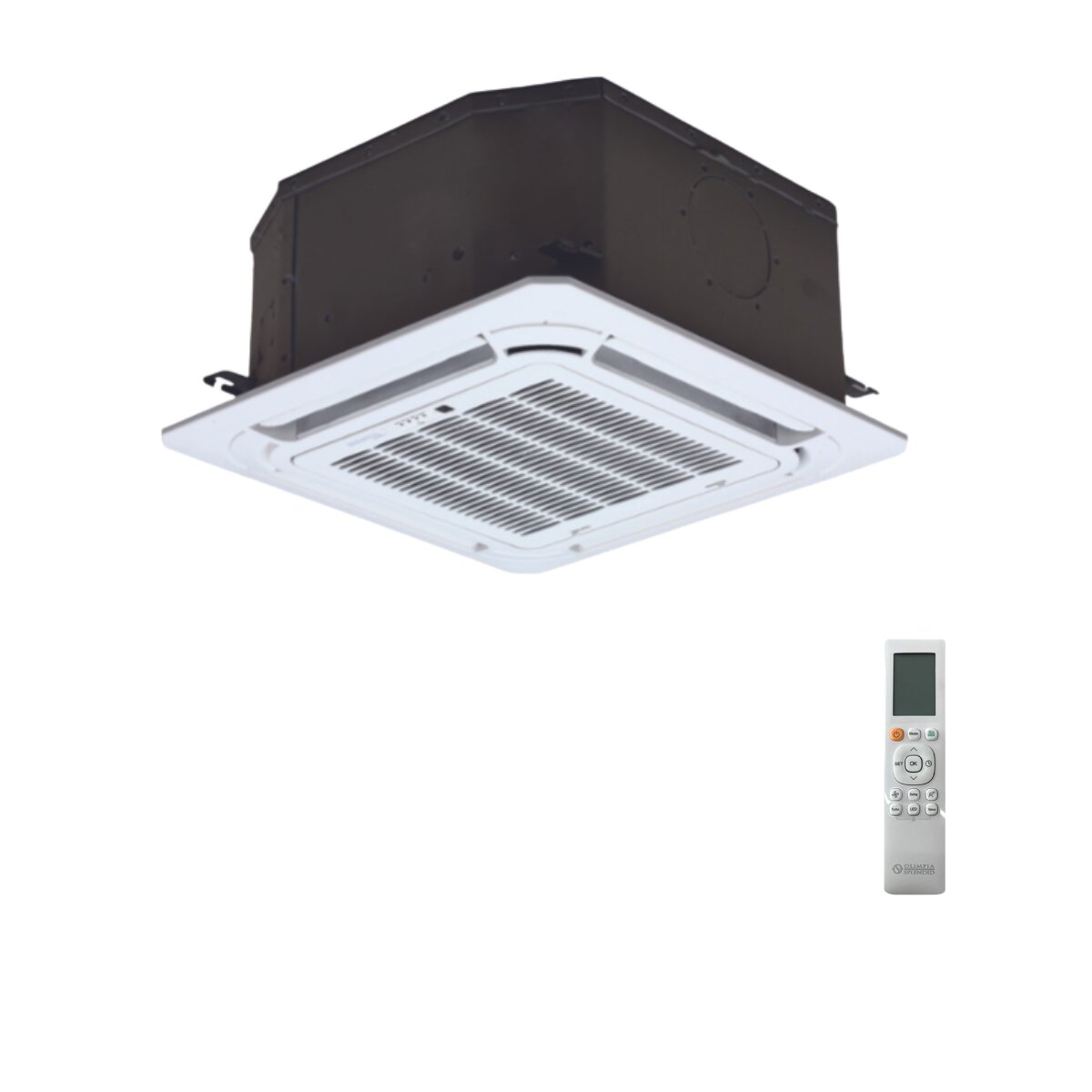 Olimpia Splendid Nexya S6 E Cassette dual split air conditioner 9000+9000 BTU inverter A++ external unit 5.3 kW