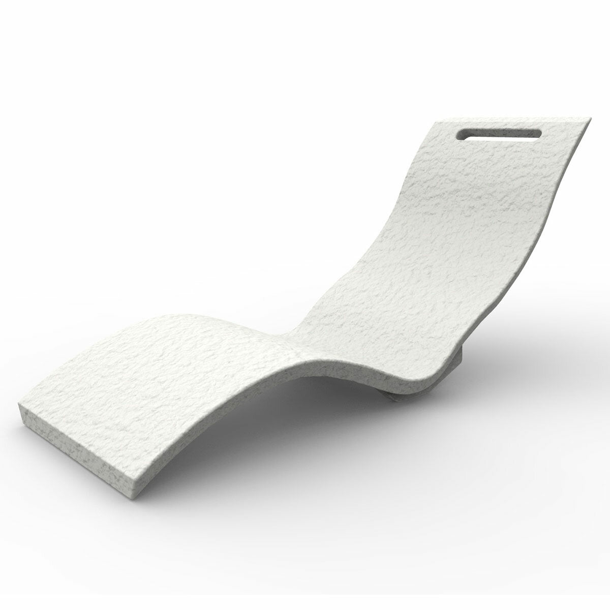 Arkema Serendipity Chaise transat bain de soleil en polyéthylène HD blanc