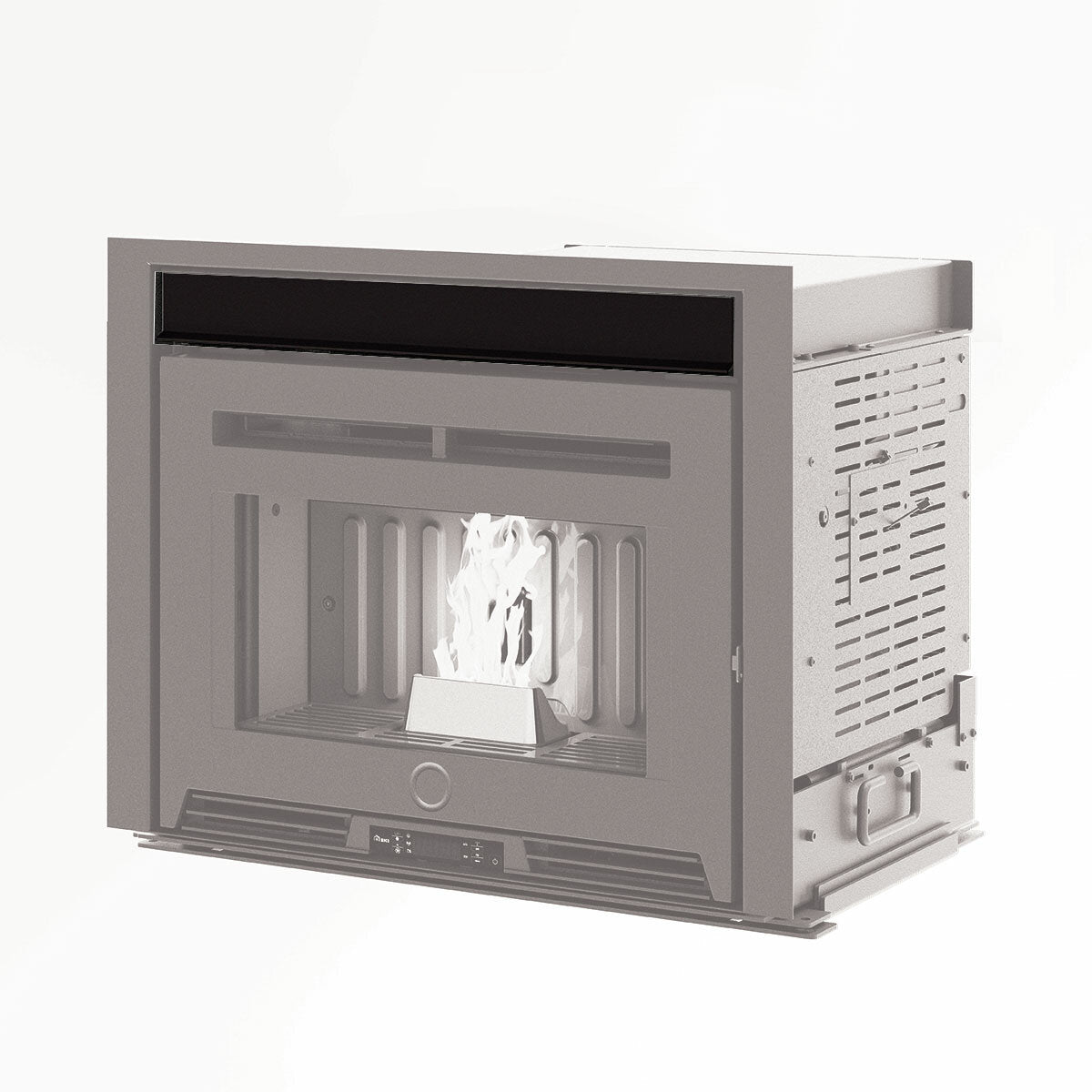 Front drawer pellet loading kit for EK63 Pellek80 and Pellek110+ EVO2 inserts - square frame