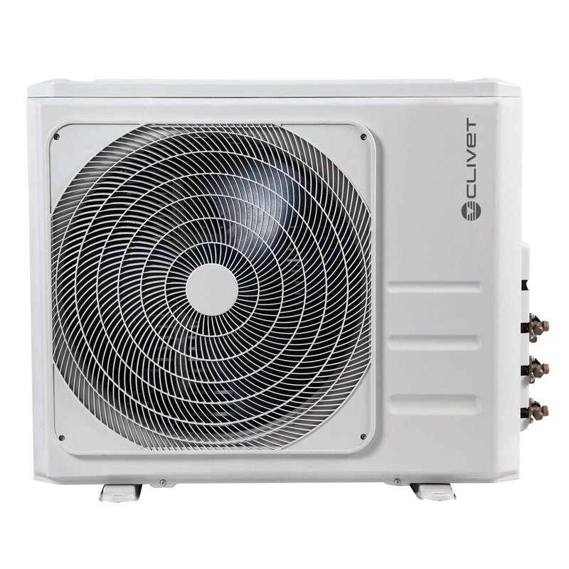 Clivet Cristallo dual split air conditioner 12000+24000 BTU inverter A++ wifi outdoor unit 10.5 kW
