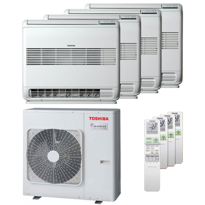 Toshiba air conditioner J2 console quadri split 9000 + 9000 + 12000 + 12000 BTU inverter A + outdoor unit 8.0 kW