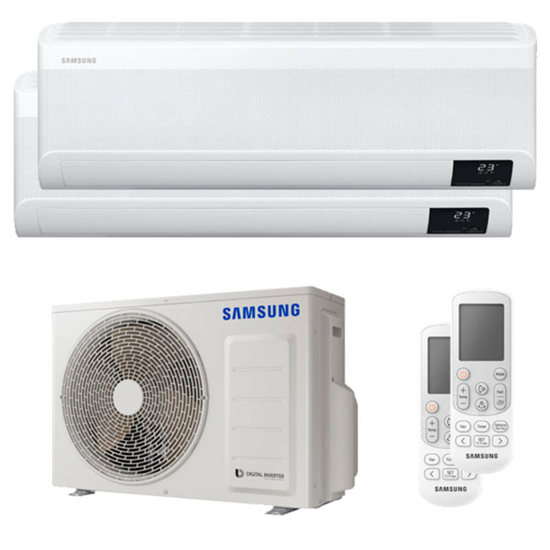 Samsung windfree Avant dual split 7000 + 9000 BTU air conditioner A +++ wifi outdoor unit 4.0 kW