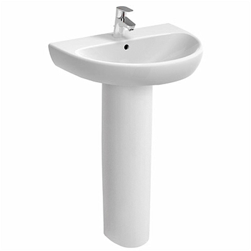 Column for Geberit Selnova glossy white washbasin